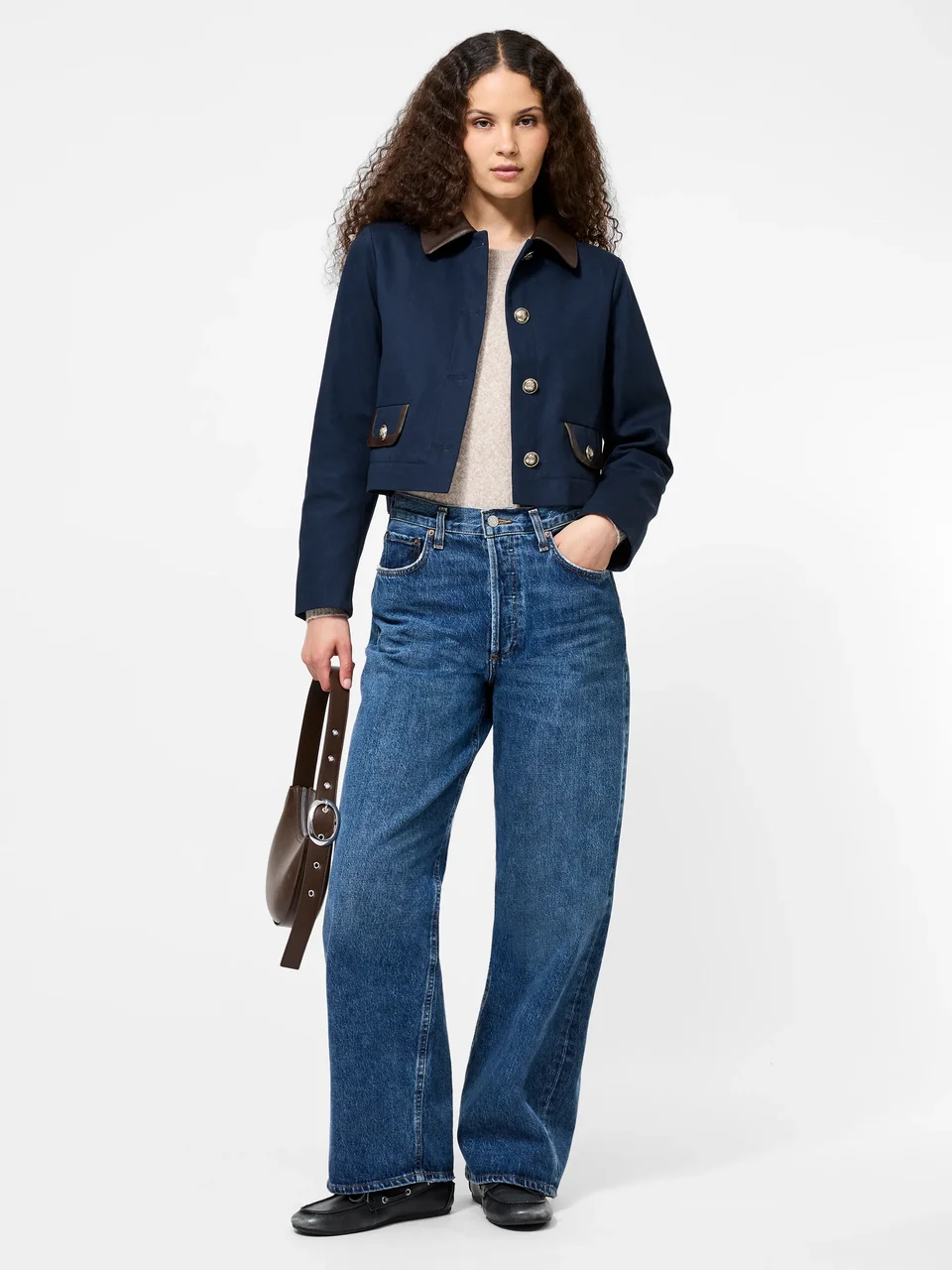 Contrast Trim Two Pocket Jacket - Image 3