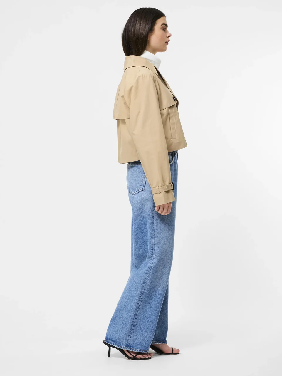 Cropped Twill Trench - Image 3