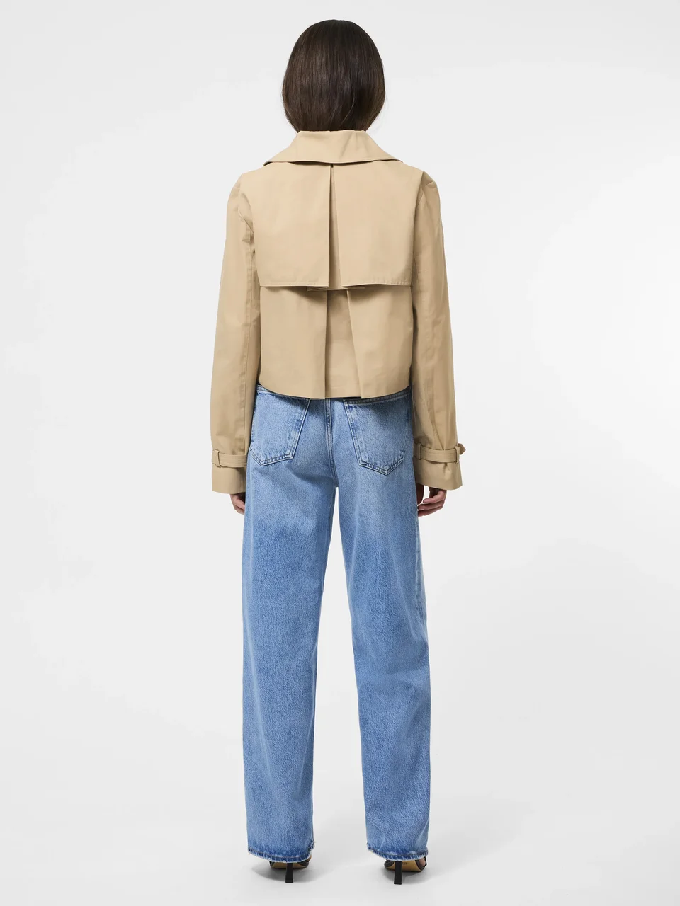 Cropped Twill Trench - Image 4