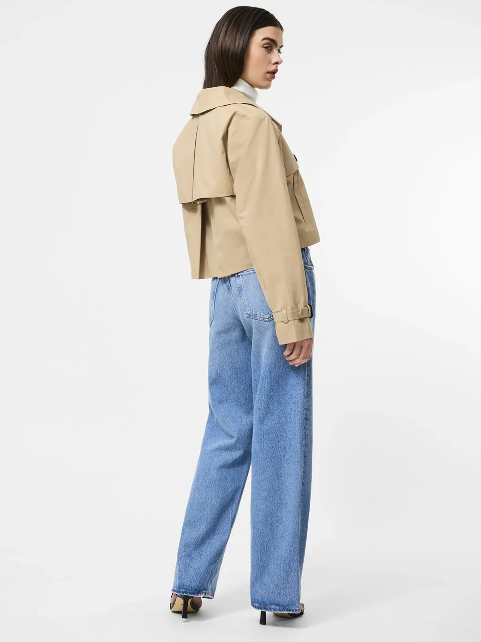 Cropped Twill Trench - Image 5