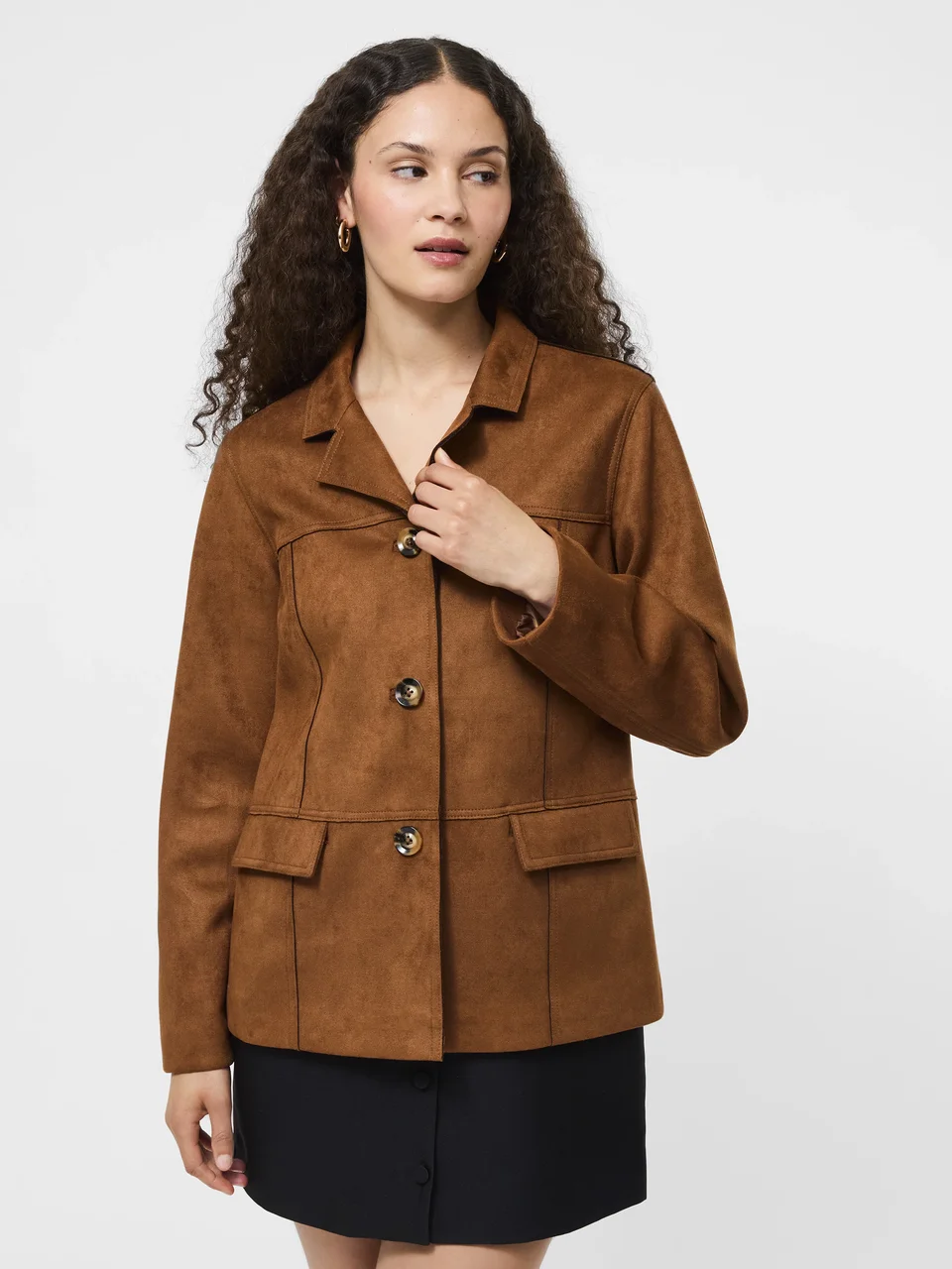 Faux Suede Jacket - Image 3