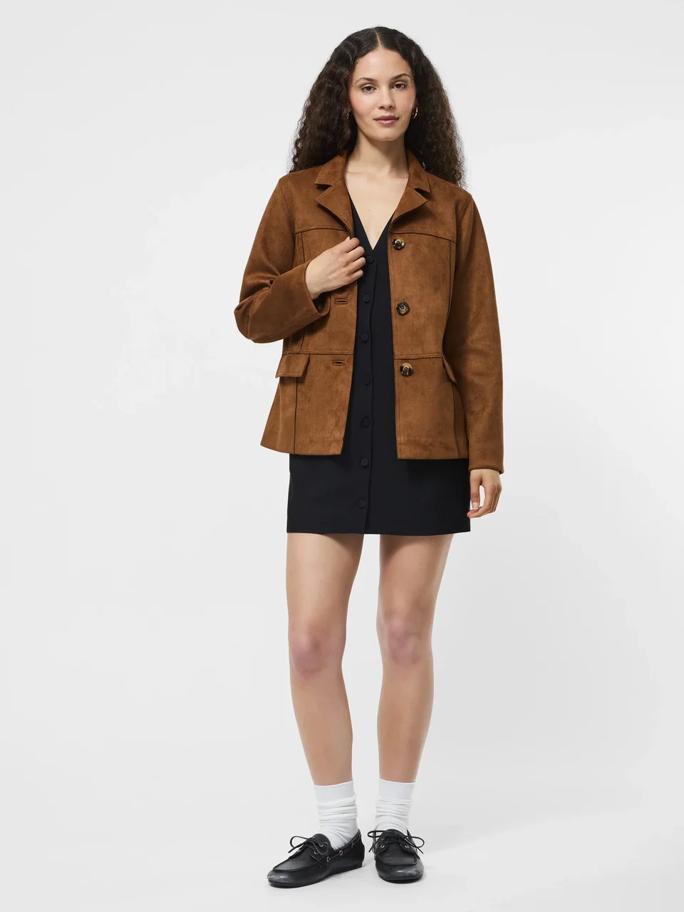 Faux Suede Jacket - Image 4