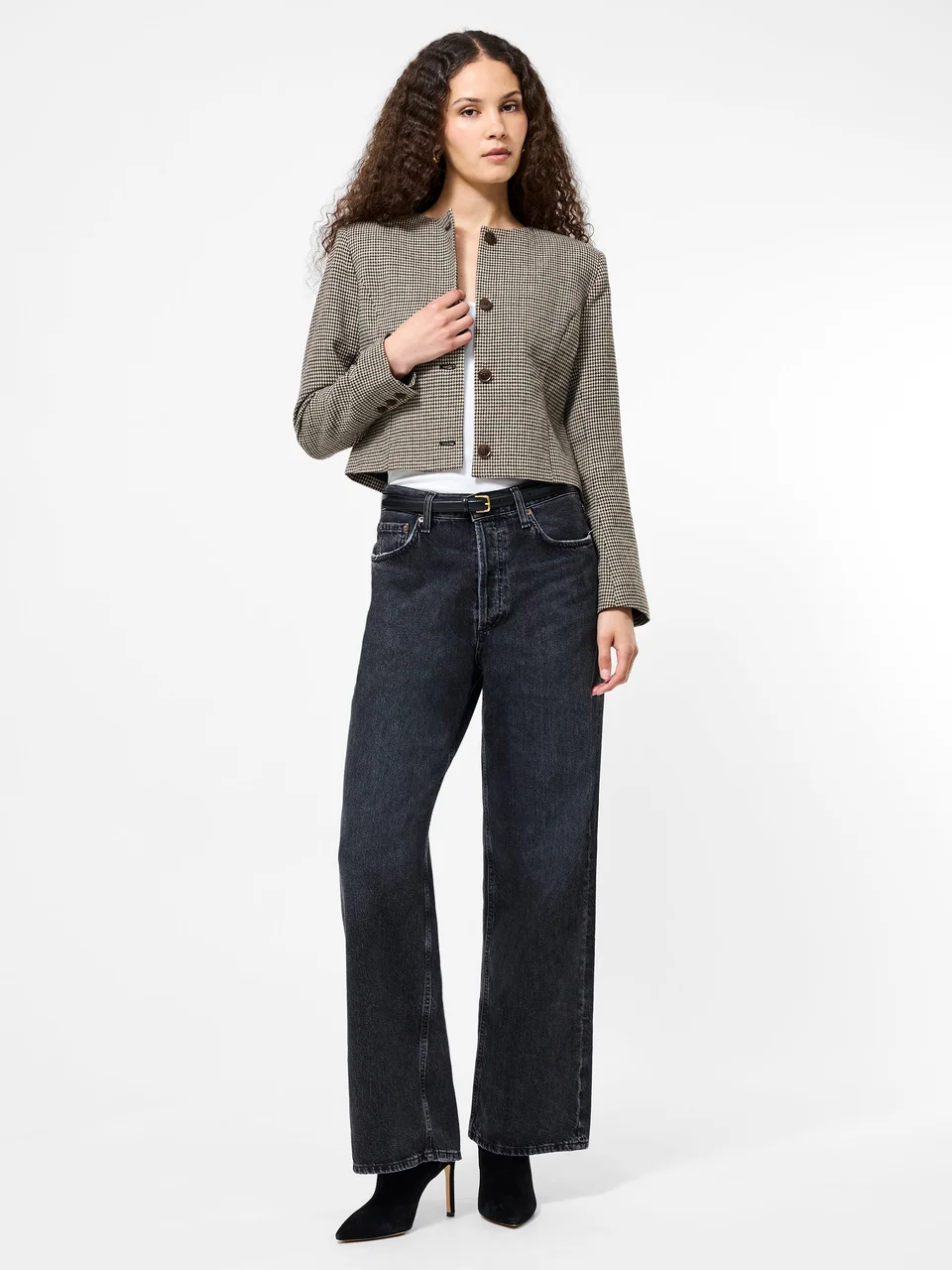 Houndstooth Wool Jacket - Image 6