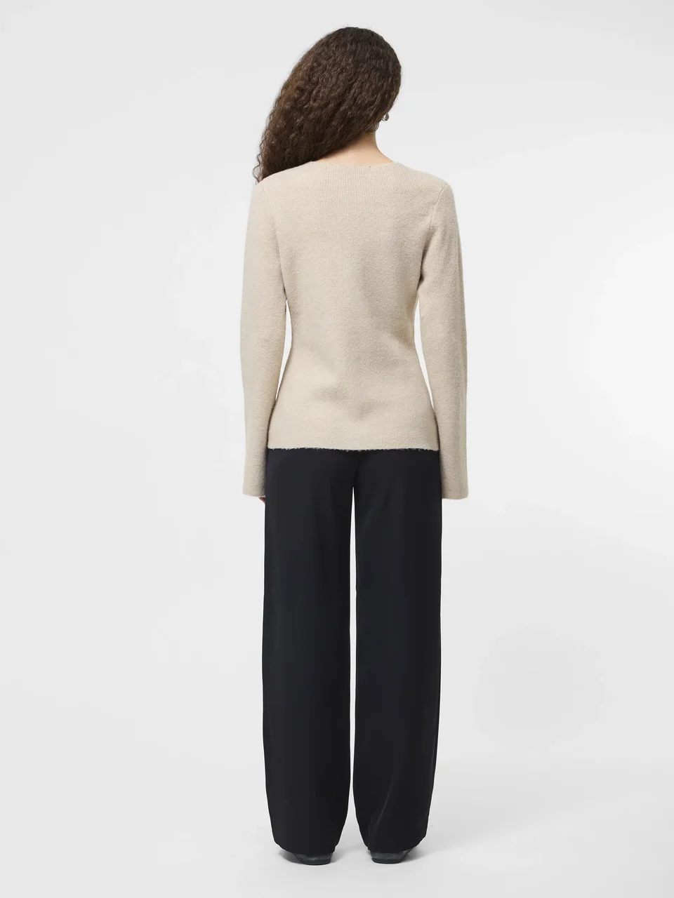 Knit V-Neck Cardigan - Image 4