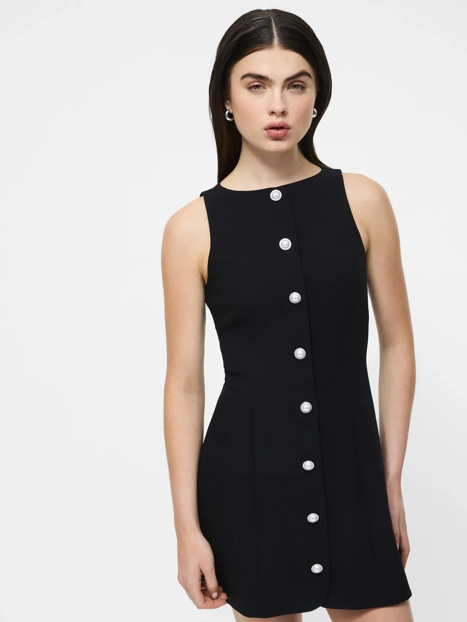 Alternative view of Twill Button Down Mini Dress